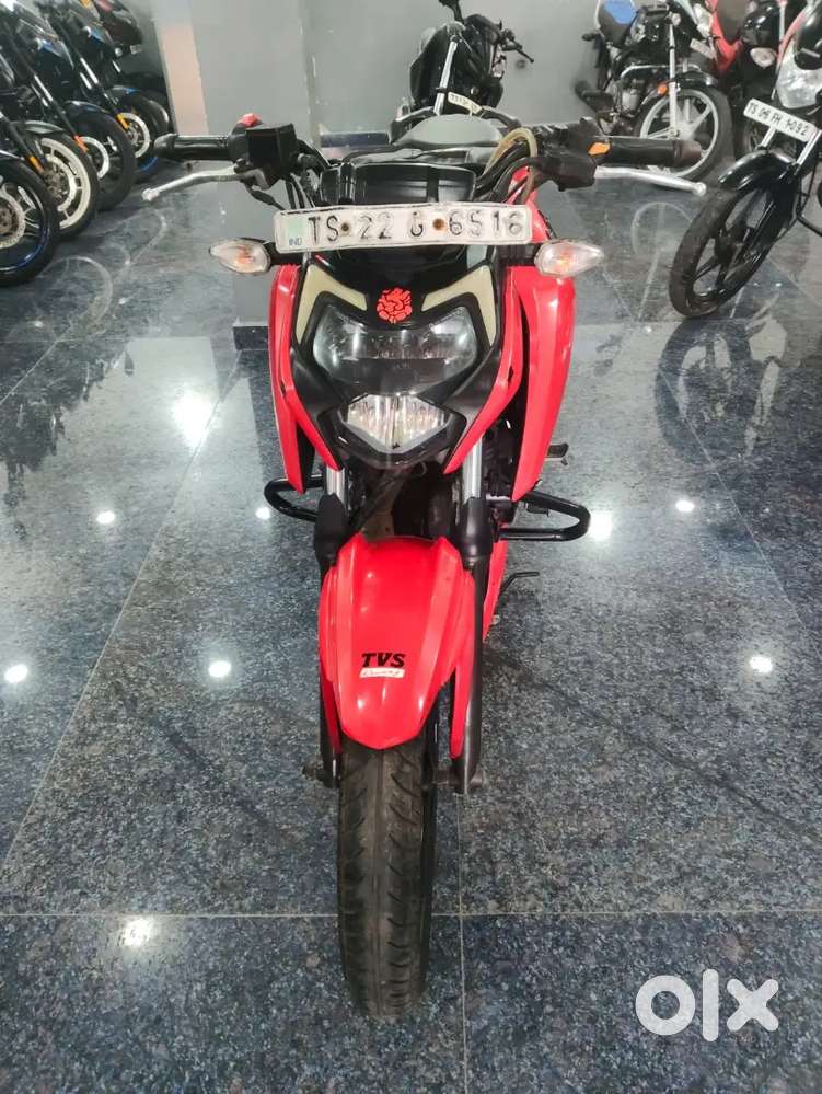 TVS Apache 160 2021 model red color in exellent condition
