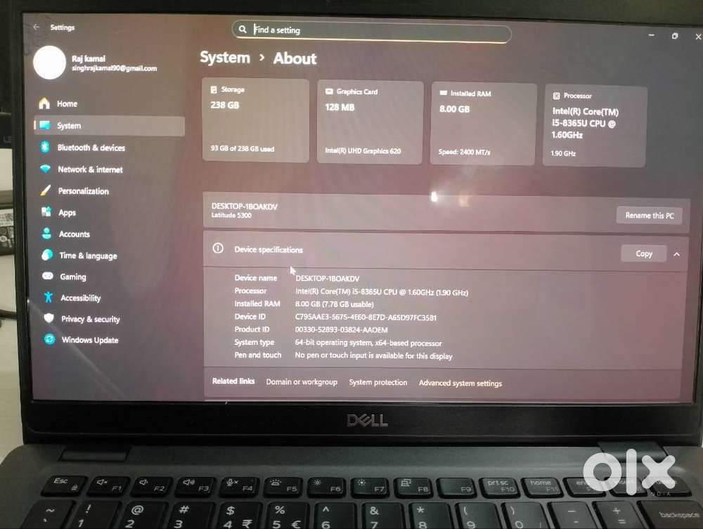 Dell Latitude 5300 13.3 Notebook - 1920 X 1080 - Core I5-8265U - 8GB