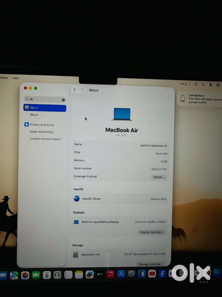 Apple Macbook Air M2