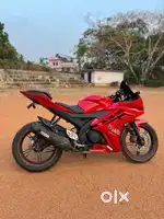Red yamaha bike