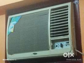 Window AC for sale + brown steel berow good condition cost 7000.