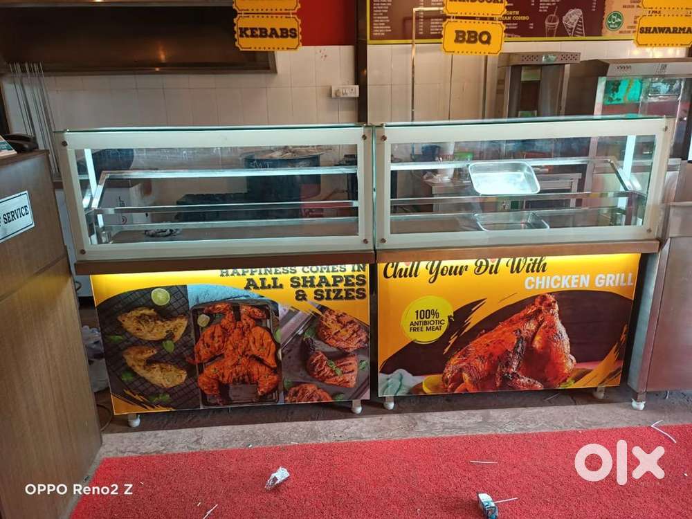 Display bakery stall and steel kitchen equipments