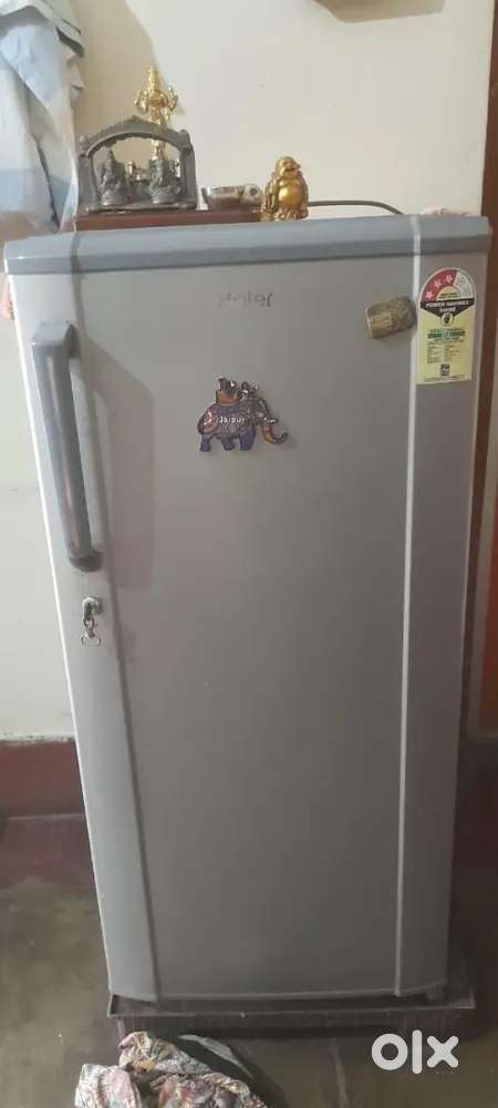 Haier single door fridge with freezer in full working