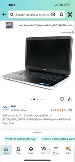 Dell Vostro 2520 i3 laptop for sell
