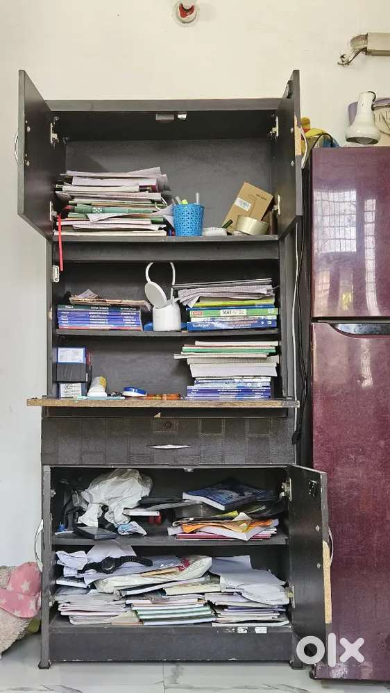 Study table with book shelf and storage