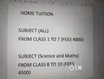 HOME TUITION