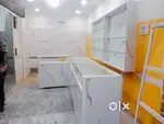 Mobile shop Glass counter rack