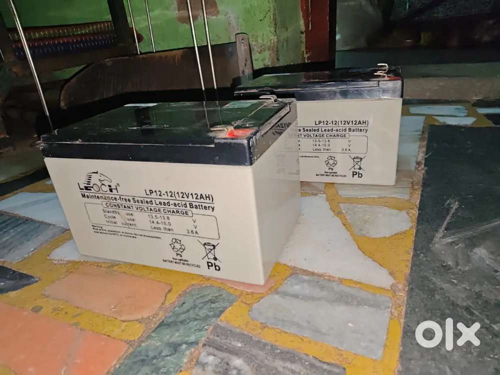 12 volt DC rechargeable battery (2 nos)