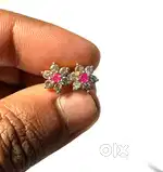 18 karat brown diamond earrings