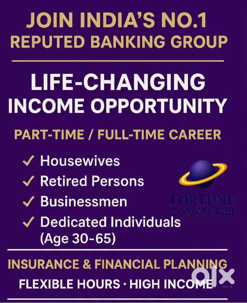 3.	PART-TIME / FULL-TIME JOB – Flexible Banking Role – Age Above 25