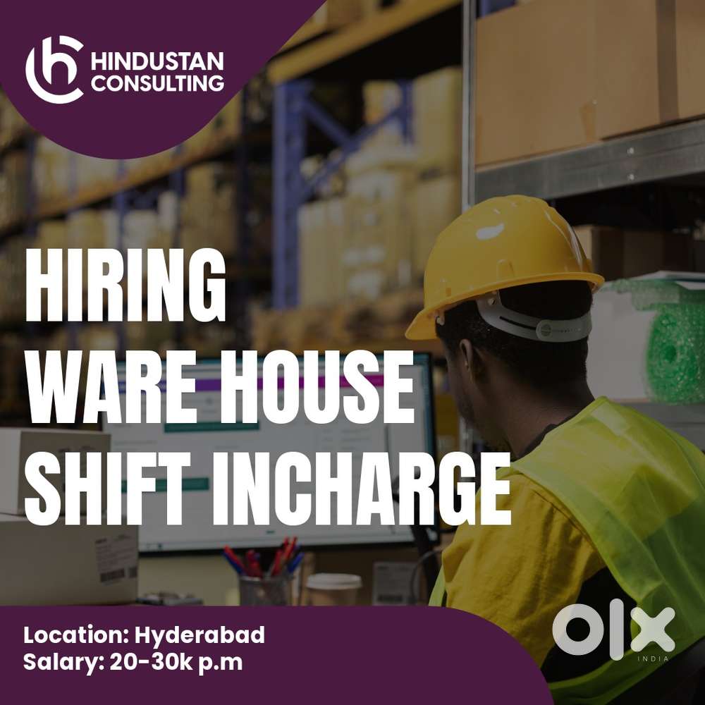 Hiring Warehouse Shift Incharge