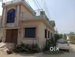 L shape house 100 gaj for sale both side road at good location
