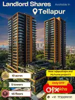 We are selling landlords units at tellapur prime location