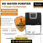 Premium RO Water Purifier 7 Stages Filter, 1 year Warranty