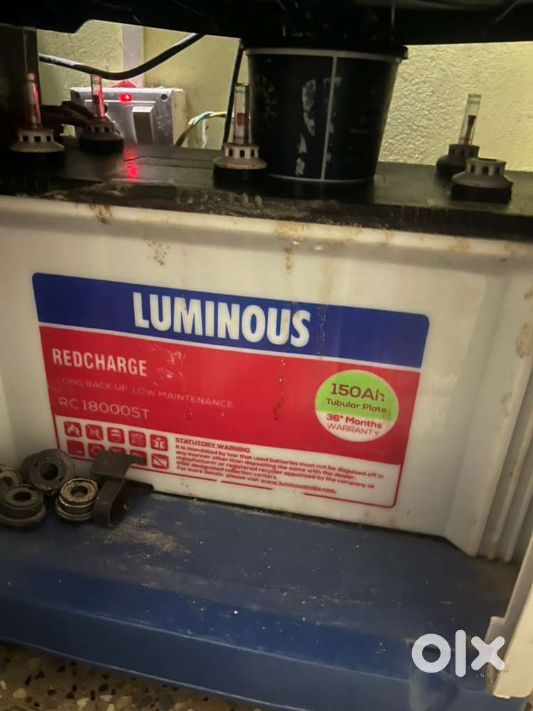 Luminous inverter with 150 Mah battery