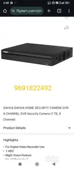 Camera channel 8 DVR with mouse new condition