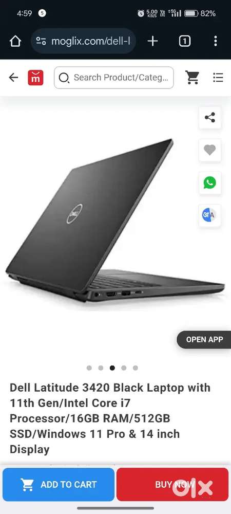 Dell latitude laptop core i7 processor 16gb RAM