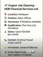 Urgent opening HDB Financial services ltd contact