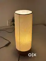Bedside Table Lamp – Mango Wood Base; Warm Ambient Light