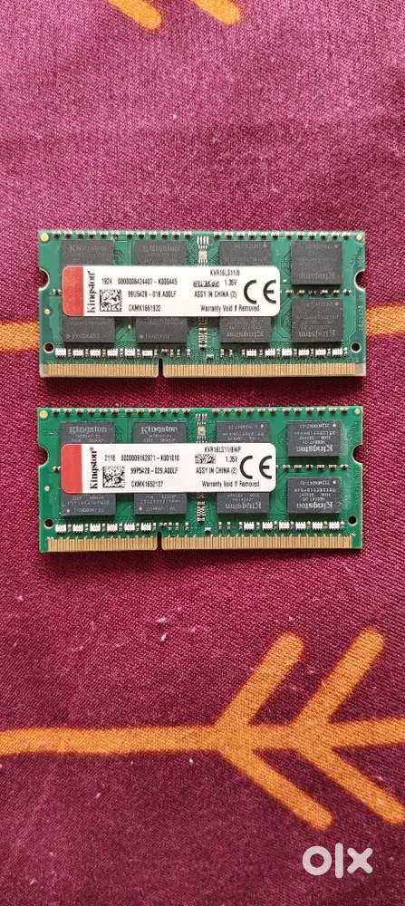 Kingston ddr3 8GB Ram for laptop sodimm