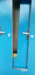 Marine plywood glass model door
