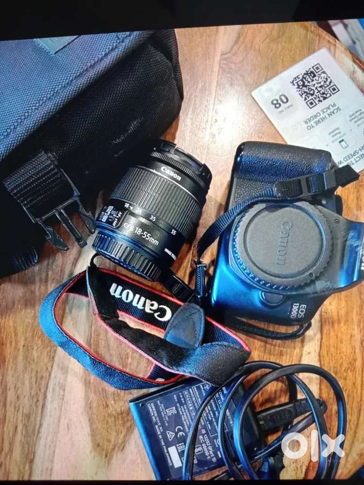 Canon 1300 d with lenses