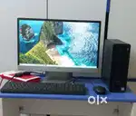 HP Computer Desktop with 21.5 Monitor with keyboard and mouse