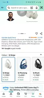Boult q over ear Headphones