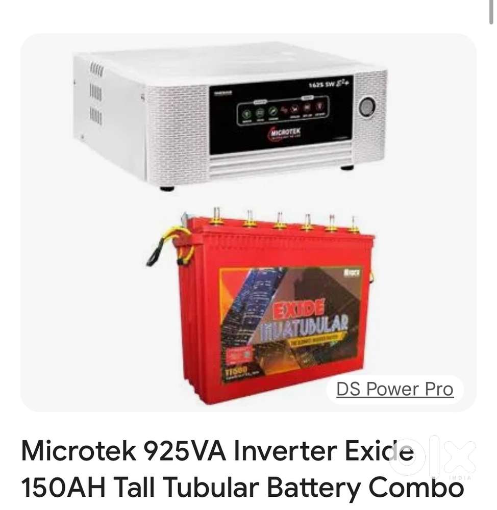 Microtek inverter with Exide Battery