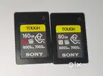 Sony Tough cards 160gb, 80gb