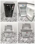 I'd56 black colour single door refrigerator & lg washing machine