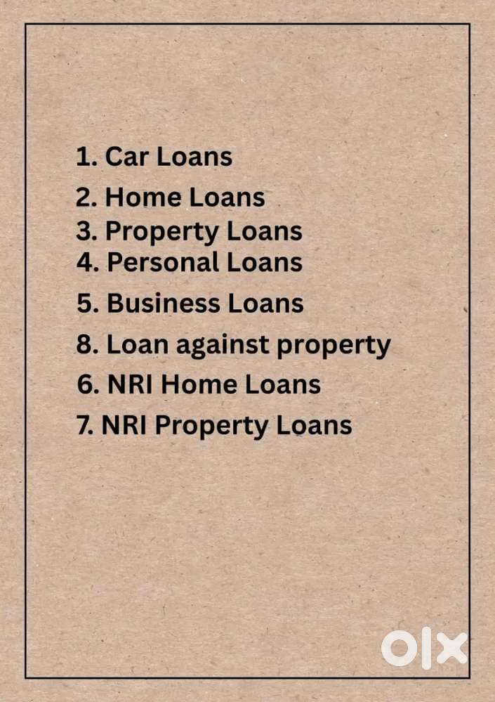 Avaliable in home loans service. Allover in Kerala