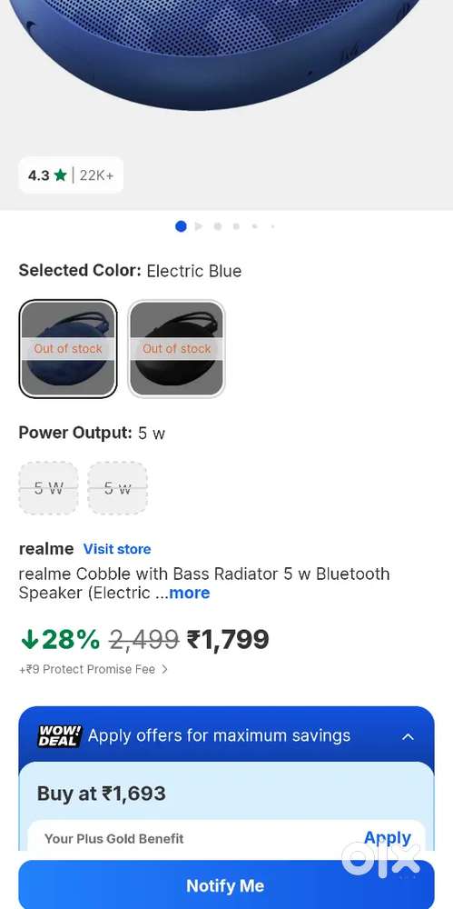 Realme bluetooth speaker 8months uses