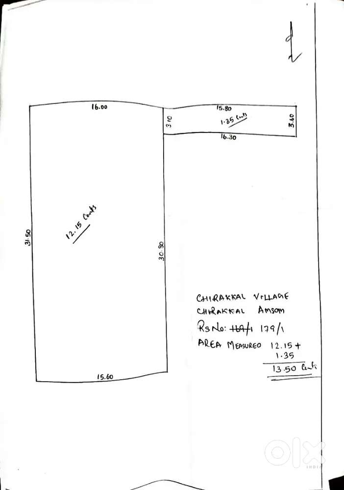 Alavil - 12 cent plot for sale