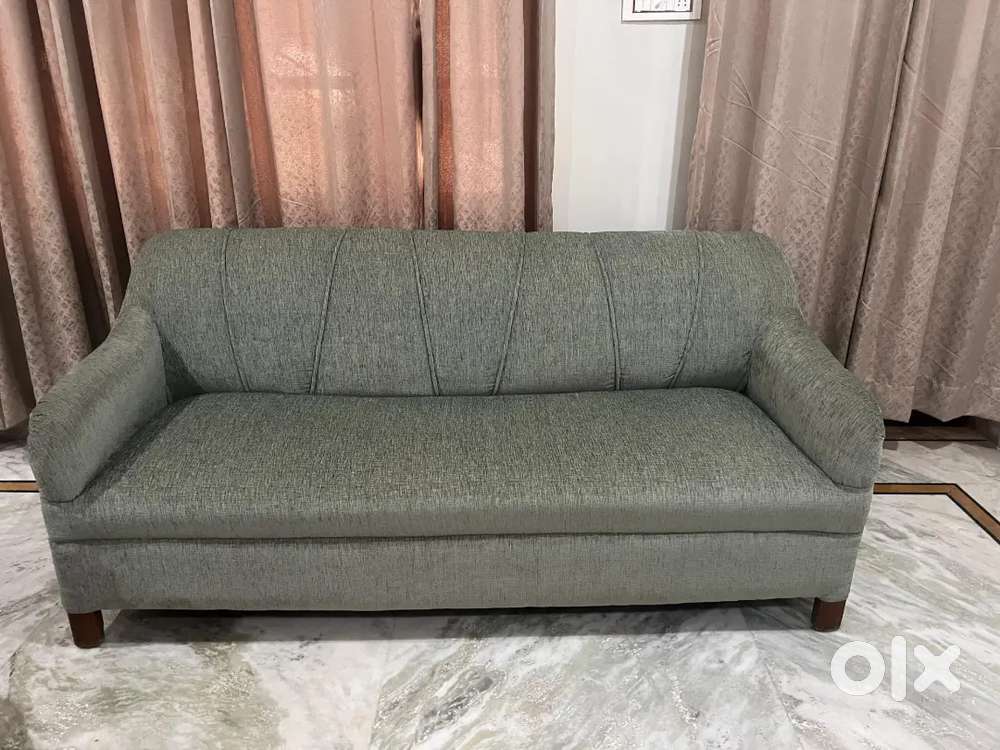 7 seater Sofa & 2 wooden chairs