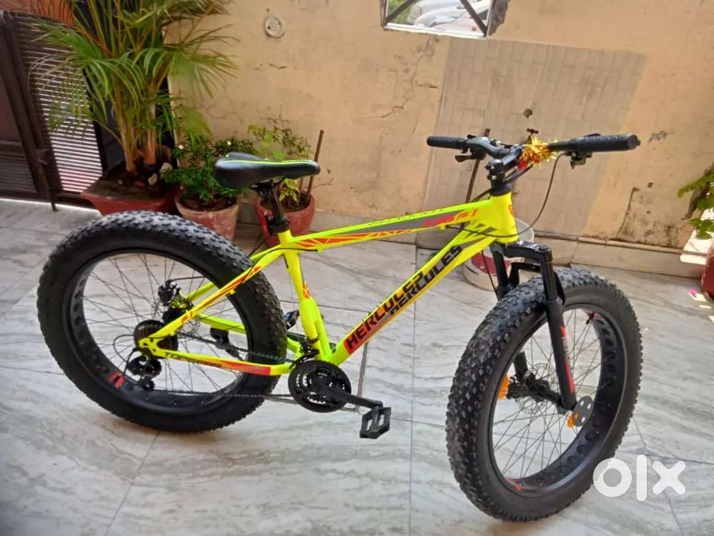 HERCULES TOP GEAR S-26 F1 SHIMANO GEAR FAT TYRE CYCLE