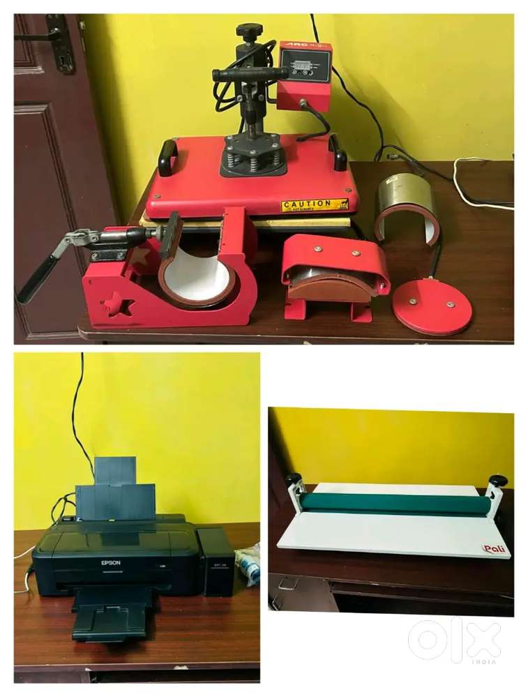 Printer, cold lamination rolling machine , sublimation heat machine