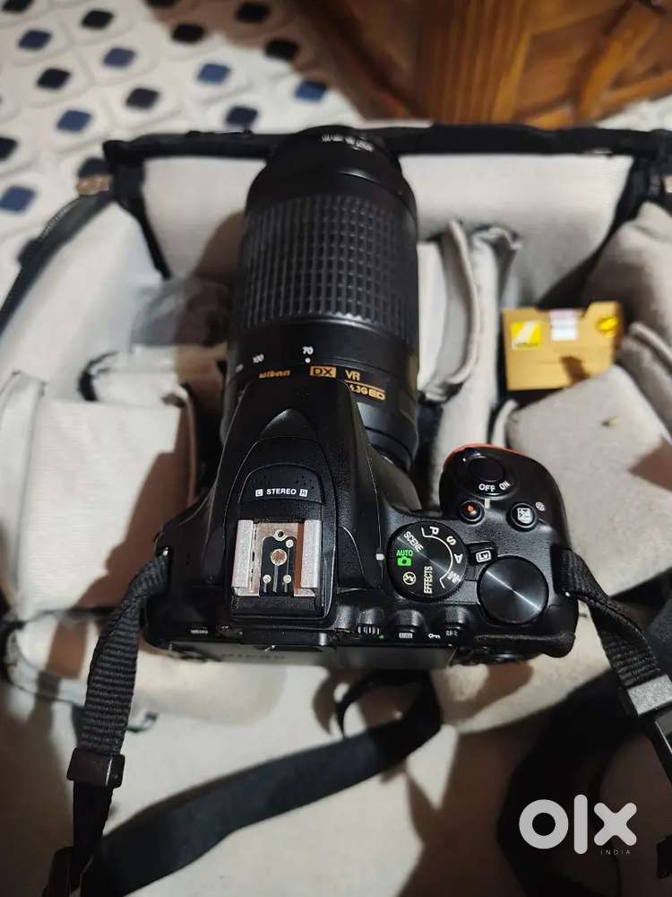 Nikon 5600 camera with zoom lens and kit lens