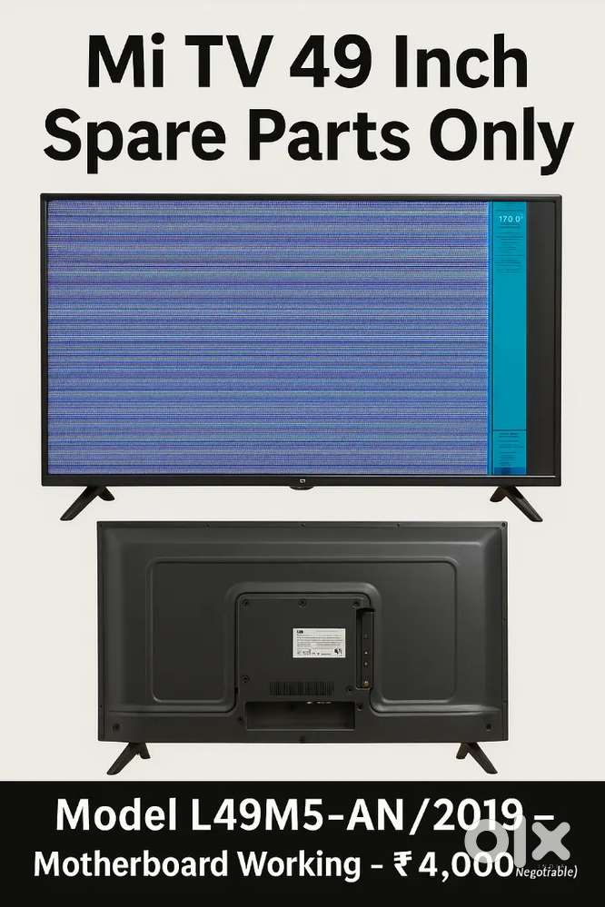“Mi TV 49 Inch – Spare Parts Only – Motherboard Working Perfect”