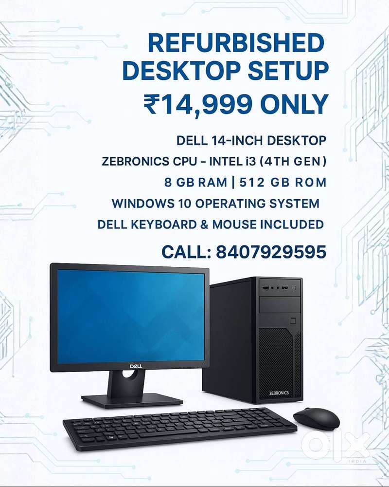 Refurbished Desktop Setup for Sale – Just ₹14,999!