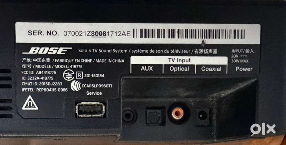Bose soundbar tv Bluetooth perfect working condition