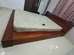 Queen size Sheesham wood Bed + Matress
