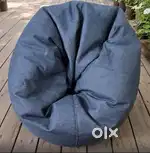 A jean bean bag