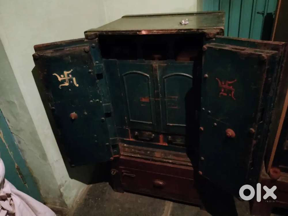 Antique iron safe two