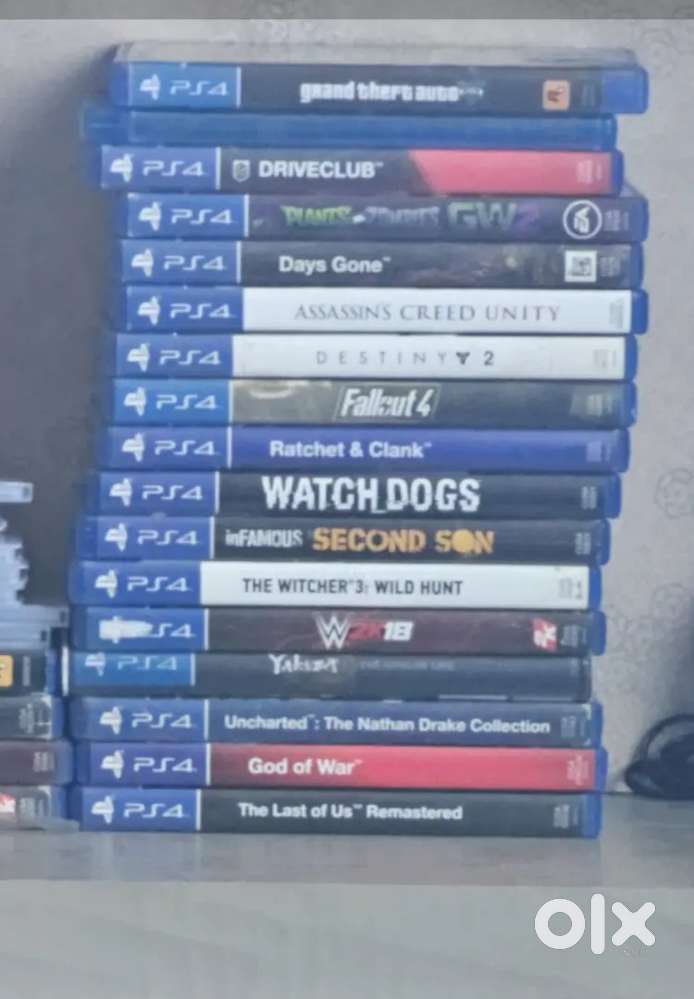 PS4 Games - GTAV, SPIDERMAN, GOD OF WAR & More!