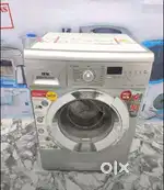 Fully automatic front load washing machine grey colour washing machine
