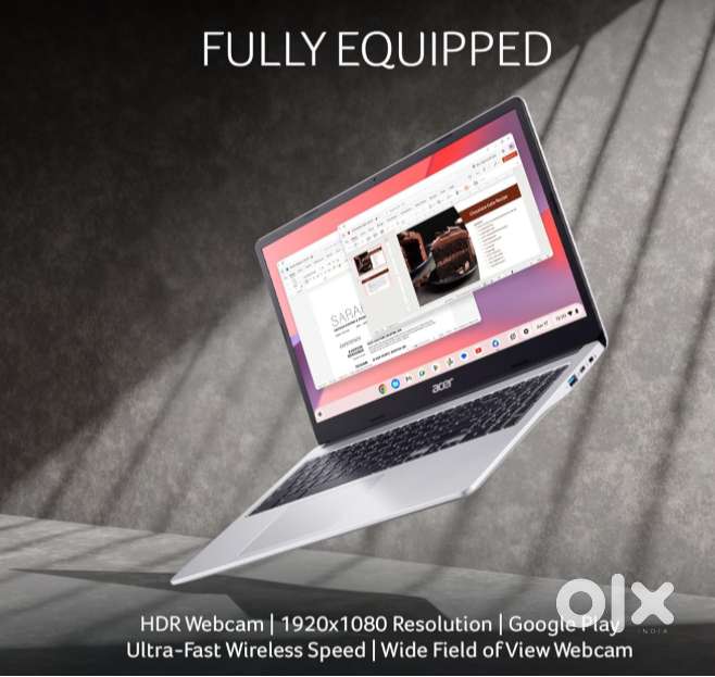 A Chromebook laptop