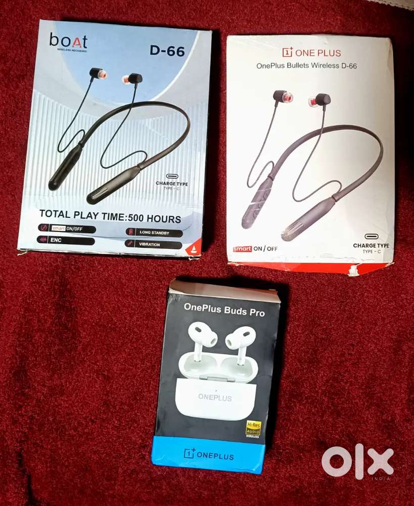 1no. EAR BUDS & 2nos. NECK BAND PURE NEW