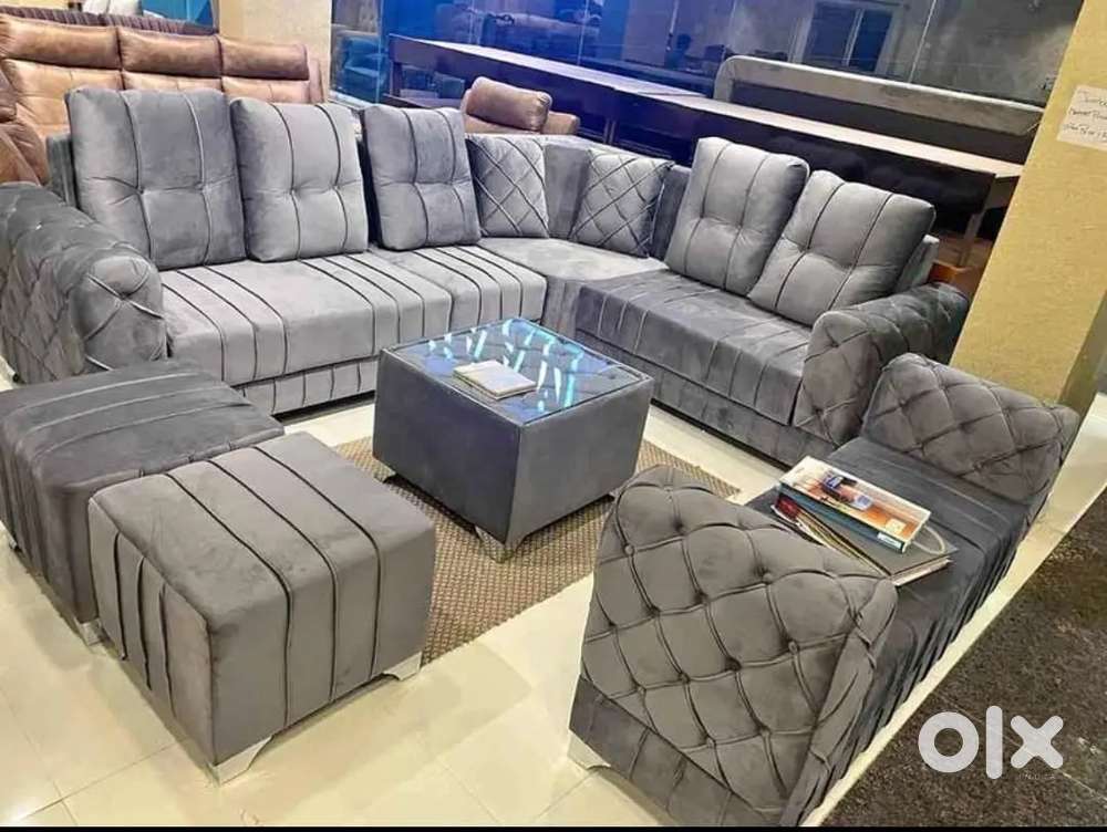 Luxurious design model L shape sofa set in starf premium Furniture