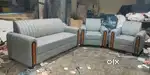 NEW GOOD LOOKING SOFA SET 3+1+1 WITH LINNING STITCHING